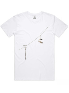 Tees: Sneakers Men's T-Shirt in White