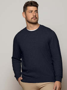 Possum And Merino Knitwear: Saisons Mens Crew Jumper in 2 Colours