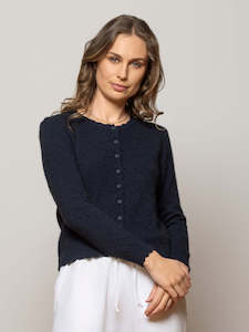 Saisons Scallop Edge Cardigan