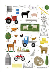Tea Towel: On the Farm Tea Towel