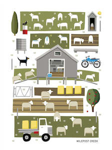 Tea Towel: All Among the Wool Tea Towel