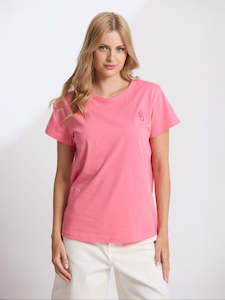 Stella And Gemma: S+G Classic Tee in Raspberry