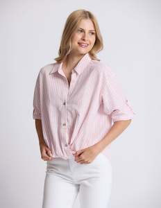 Stella And Gemma: On Repeat Blouse in Rose Stripe