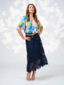 Keira Skirt in Indigo