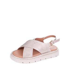 Shoes: Tolis in Beige Lizard