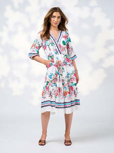New Arrivals: Pandora Dress in White Multi