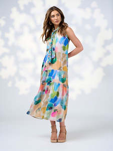 Free Spirit Tie Midi Dress