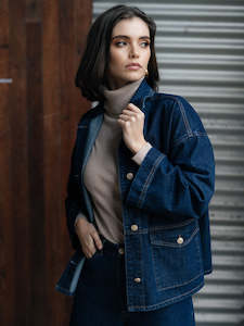 Loz Jacket in Dark Blue