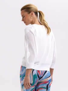 Knitwear And Sweaters: Hearts On My Sleeve in White