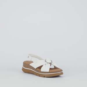 Shoes: Fresco in White Nappa