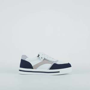 Shoes: Noosa Sneaker in White/Navy