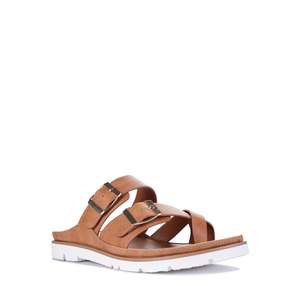 Shoes: Ashi Slide in Brandy