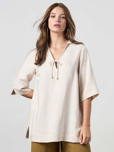 New Arrivals: Eclipse Tunic Top in Chalk