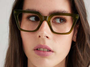 Reading Glasses: Mia Reading Glasses in Green