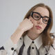 Priscilla Reading Glasses in Black
