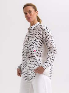 Cotton Voil Shirt - White Love