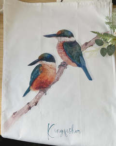 Tea Towel: Kingfisher Cotton Tea Towel