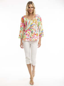 Kusadasi Boho Top in White