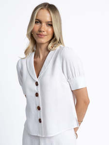 Humidity: Peta Shirt in White