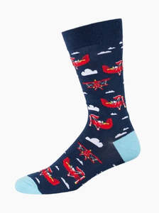 Mens Vintage Aviator Socks
