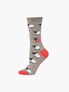 Bamboozld: Womens Pink Sheep Socks