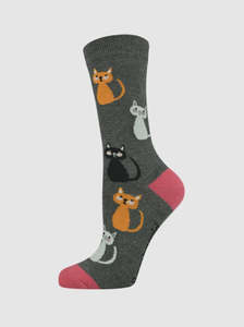 Bamboozld: Womens Kitty Cat Socks