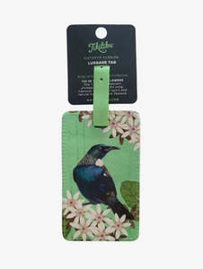 Kathryn Furniss Luggage Tag Tui in the Sky