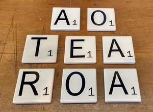 Ceramic Scrabble Letter Fridge Magnets