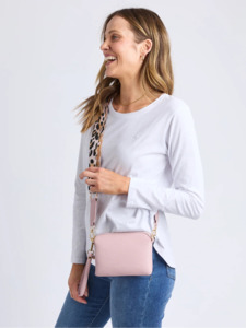Compact Crossbody Bag in Pink
