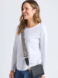 Elm: Compact Crossbody Bag in Black