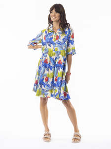 Luna Collared Dress with Layers