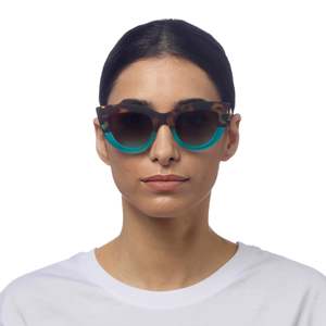 Claudia Sunglasses in Havana/Blue