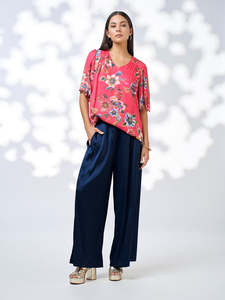 Zinnia Blouse in Rouge Multi