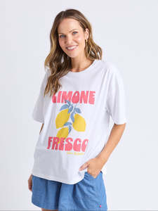 Elm: Limone Fresco Tee in White