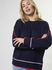 Stella And Gemma: Dallas Jumper in Navy Neon
