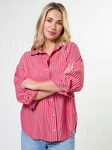 Everyday Shirt in Scarlet Stripe