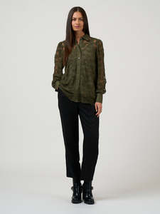 Filigree Shirt in Olive