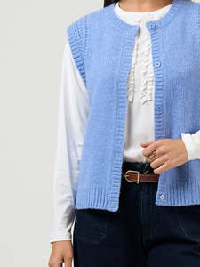 Amara Vest in Periwinkle