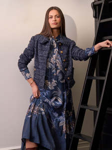 Inez Jacket in Indigo Multi