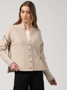 Fireside Cardi in Stone