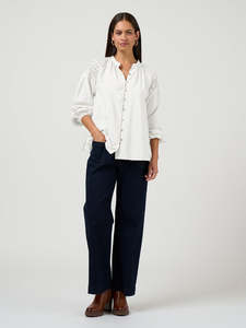Bijou Blouse in White