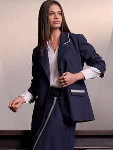 Bespoke Blazer in Indigo