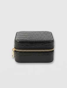 Stella And Gemma: Croc Square Jewellery Box