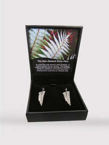 Gifts For Her: Silver Fern Earrings