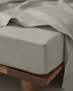 Weave Home: Ravello Fitted Sheet Bone