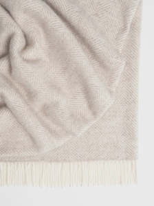 Weave Home: Magnus Wool Blanket in Quartz