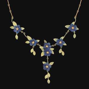 Blue Eyed Mary Statement Necklace