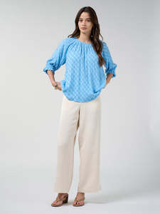 Vanya Top in Bluebell