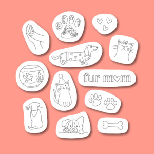 Pet Love Wash Away Stickers Pack