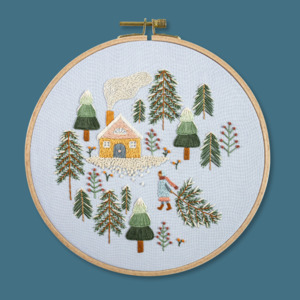 Embroidery Pattern Kits: Winter Wonderland Embroidery Kit